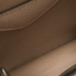 Pre Owned Prada Light Beige Vitello Daino Soft Leather Mini Dynamique Tote