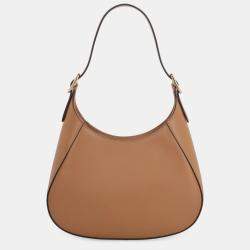 Prada Saddle Brown Calf Leather Shoulder Bag