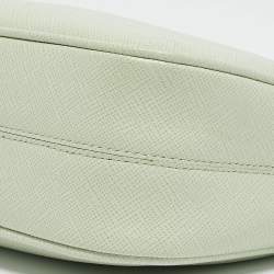 Pre Owned Prada Light Green Nylon Re-Edition 2005 Baguette Bag