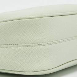 Pre Owned Prada Light Green Nylon Re-Edition 2005 Baguette Bag