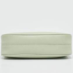 Pre Owned Prada Light Green Nylon Re-Edition 2005 Baguette Bag