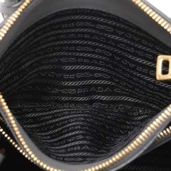 Pre Owned Prada Grey Saffiano and City Leather Paradigme Tote