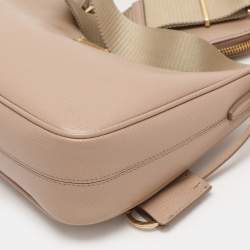 Pre Owned Prada Beige Saffiano Lux Leather Re-Edition 2005 Shoulder Bag