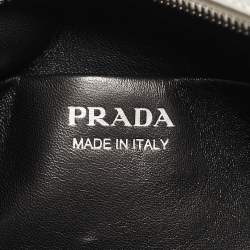 Prada White Softy Leather Supernova Satchel