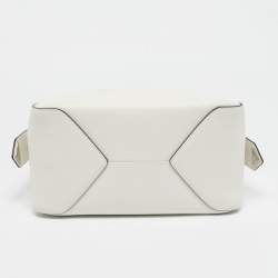 Prada White Softy Leather Supernova Satchel