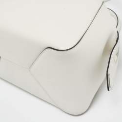 Prada White Softy Leather Supernova Satchel