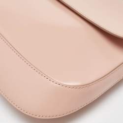Prada Light Pink Leather Cleo Flap Shoulder Bag