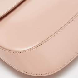 Prada Light Pink Leather Cleo Flap Shoulder Bag