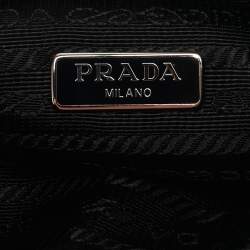 Prada Black Nylon Mini Re-Edition 2000 Baguette Bag