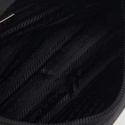 Prada Black Nylon Mini Re-Edition 2000 Baguette Bag