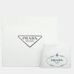 Prada Sky Blue Nylon and Ostrich Leather Backpack