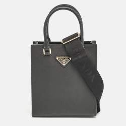 Prada Black Saffiano Leather Mini Tote