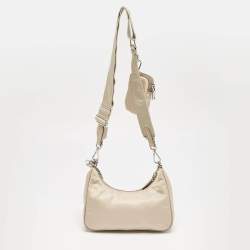 Prada Beige Nylon Re-Edition 2005 Shoulder Bag