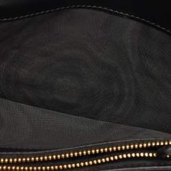 Prada Black Saffiano Leather Logo Plaque Wallet