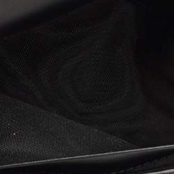 Prada Black Saffiano Leather Logo Plaque Wallet