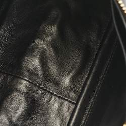 Prada Black Leather Medium Aimee Shoulder Bag