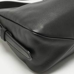Prada Black Leather Medium Aimee Shoulder Bag