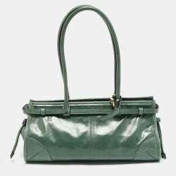 Pre Owned حقيبة كتف برادا بوني متوسطة جلد حكيم