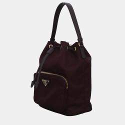 Pre Owned Re-Nylon Bucket Bag