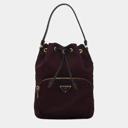 Pre Owned Re-Nylon Bucket Bag