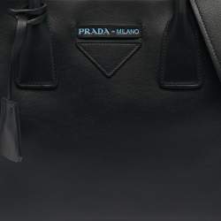 Pre Owned Prada Leather Concept Double Zip Tote