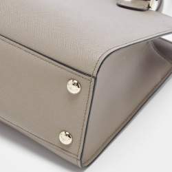 مملوكة مسبقًا Prada Medium Dark Beige Saffiano Lux Leather Tote