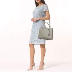 مملوكة مسبقًا Prada Medium Dark Beige Saffiano Lux Leather Tote