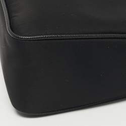 مملوكة مسبقًا حقيبة برادا رصدت 2005 صغيرة سوداء نايلون مُعاد وخاص جلد سافيانو