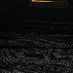 مملوكة مسبقًا حقيبة برادا رصدت 2005 صغيرة سوداء نايلون مُعاد وخاص جلد سافيانو