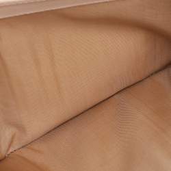 Pre Owned محفظة بريدا جلد سافيانو معدني وردي قابلة للطي بشكل ثنائي