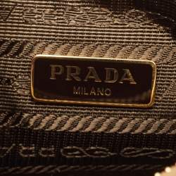Pre Owned Prada Re-Edition 2005 Brown Saffiano Leather Shoulder Bag