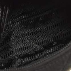 Pre Owned Prada Re-Nylon Black Quilted Nylon Tessuto Shoulder Bag