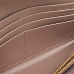 Pre Owned Prada Beige Vitello Move Leather Flap Continental Wallet