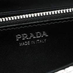 Pre Owned Prada Beige Lizard Continental Wallet