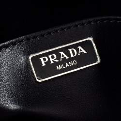 Pre Owned Prada Black Leather Cleo Shoulder Bag