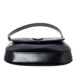 Pre Owned Prada Black Leather Cleo Shoulder Bag