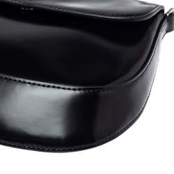 Pre Owned Prada Black Leather Cleo Shoulder Bag