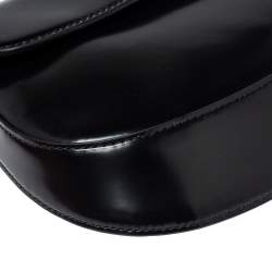 Pre Owned Prada Black Leather Cleo Shoulder Bag