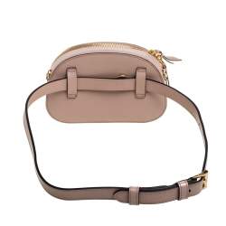 Pre Owned Prada Old Rose Saffiano Lux Leather Odette Belt Bag