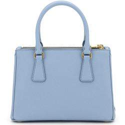 Pre Owned Prada Blue Saffiano Lux Leather Galleria Bag