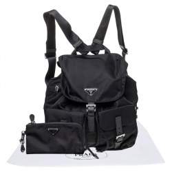 Pre Owned Prada Black Nappa Nylon Backpack