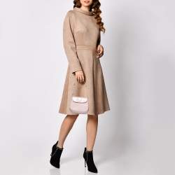 Pre Owned Prada Pink Cleo Leather Shoulder Bag