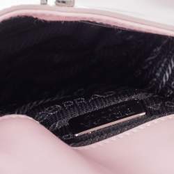 Pre Owned Prada Pink Cleo Leather Shoulder Bag