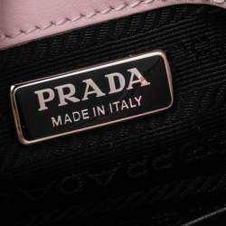Pre Owned Prada Pink Cleo Leather Shoulder Bag