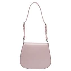 Pre Owned Prada Pink Cleo Leather Shoulder Bag