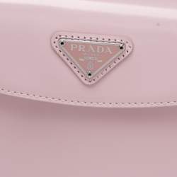 Pre Owned Prada Pink Cleo Leather Shoulder Bag