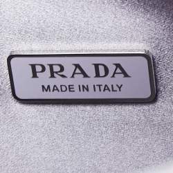 Pre Owned Prada Lavender Satin Crystal Embellished Re-Edition 2000 Baguette