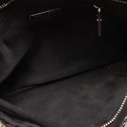 Pre Owned Prada Black Sequin Embellished Chain Clutch