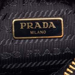 Pre Owned Prada Black Saffiano Lux Leather Mini Shoulder Bag