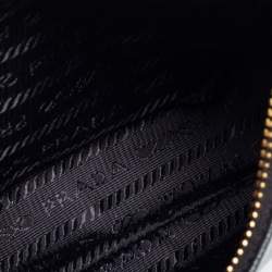 Pre Owned Prada Black Saffiano Lux Leather Mini Shoulder Bag